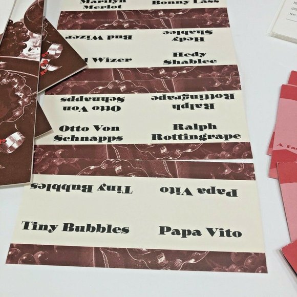 Murder Mystery Dinner Party Game Adults A Taste for Wine and Murder NEVER USED - Picture 4 of 9